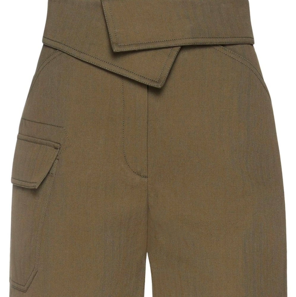 Kenzo military green cargo pocket Bermuda shorts